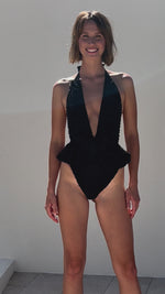 BAÑADOR PEPLUM PLUMETTI BLACK