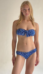 BIKINI BANDEAUBANDANA BLUE
